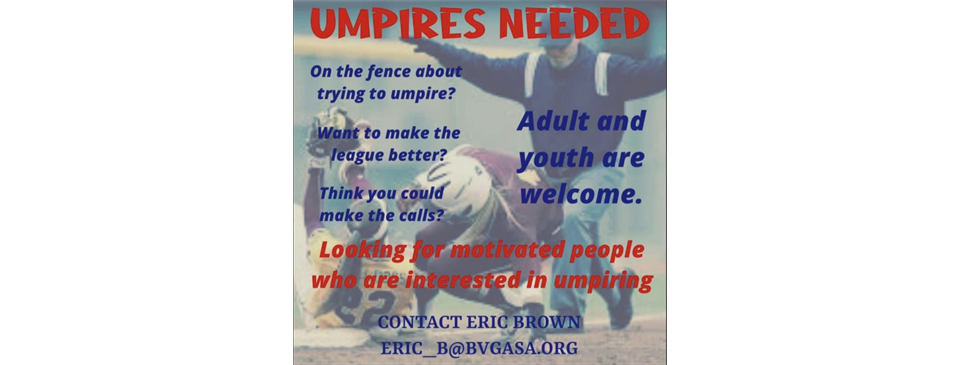 Umpires wanted